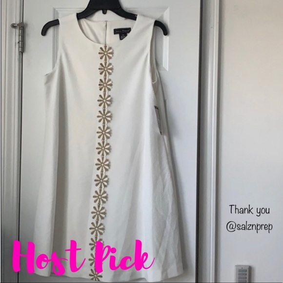 White and gold dress - Picture 8 of 9